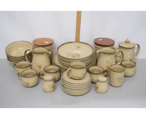 Quantity of Denby Memories pattern tablewares and storage jars