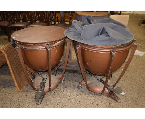 A pair of kettle drums