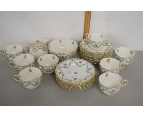 Quantity of Royal Worcester floral decorated tea wares pattern number 8603
