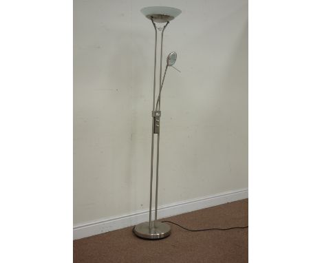 Burnished metal standard lamp (This item is PAT tested - 5 day warranty from date of sale)  Condition Report Click here for f