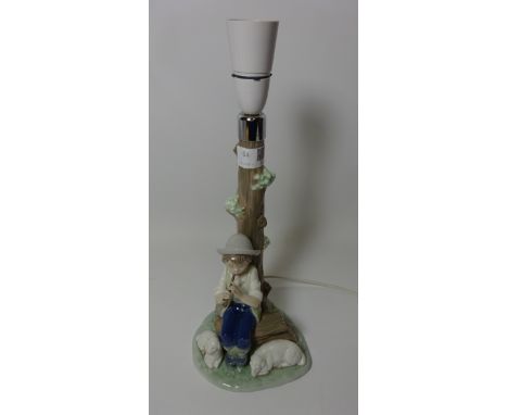 Nao ceramic figural table lamp, H 37cm including fitting (This item is PAT tested - 5 day warranty from date of sale) 
 Condi