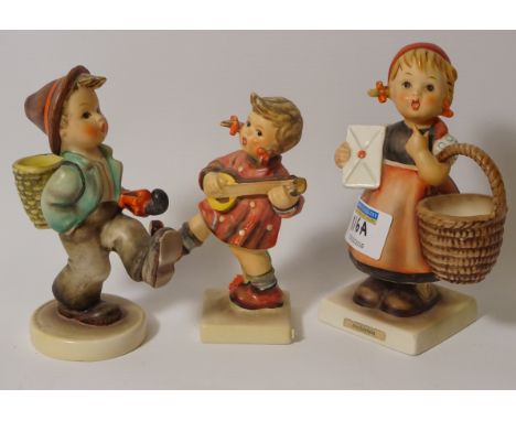 Three Hummel figures  Condition Report Click here for further images, condition, auction times & delivery costs
