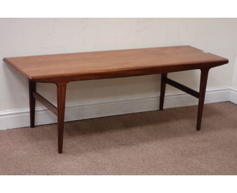 Vintage retro teak rectangular coffee table, 137cm x 46cm, H47cm Condition Report Click here for further images, condition, a