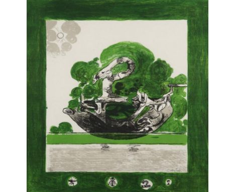 †GRAHAM SUTHERLAND, OM (1903-1980) SWAN FORM lithograph, signed by the artist in pencil and numbered 2/70, 49 x 46cm++Good co