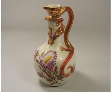 ROYAL WORCESTER.
A Victorian Royal Worcester ewer, shape 260. Green back stamp & 'Patent Metallic.'
25cm.