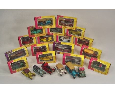 MATCHBOX MODELS OF YESTERYEAR
17 boxed veteran & vintage cars & 6 unboxed.
Note: Detailed condition reports or images not ava