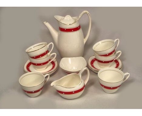 MIDWINTER.
A Midwinter Stylecraft coffee service.
NOTE: In-house shipping not available for this lot due to size, weight or f