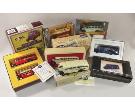 CORGI CLASSICS.
Five Corgi Classics buses. Mint & boxed.
Note: Due to the large content of the lot, detailed condition report