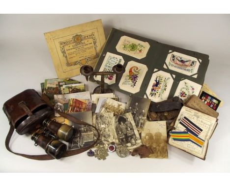WWI ITEMS RELATING TO PTE. W. R SEARLE D.C.L.I.
Various items formerly belonging to & relating to the service of Bandsman Wil