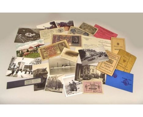 CHANNEL ISLANDS WWII OCCUPATION ITEMS.
Various items relating to the German occupation of the Channel Islands including: phot