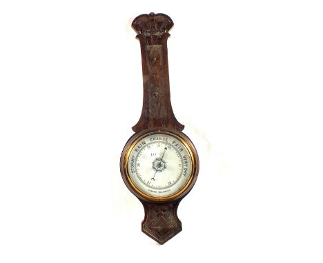 An oak barometer (as found)