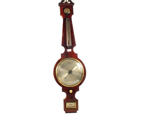 A 19th Century mahogany banjo barometer
