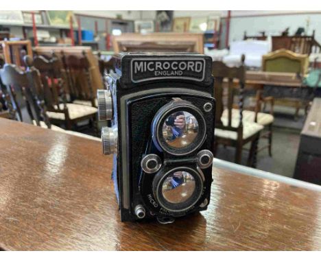 A MPP Microcord twin lens reflex reflex camera with lens cover