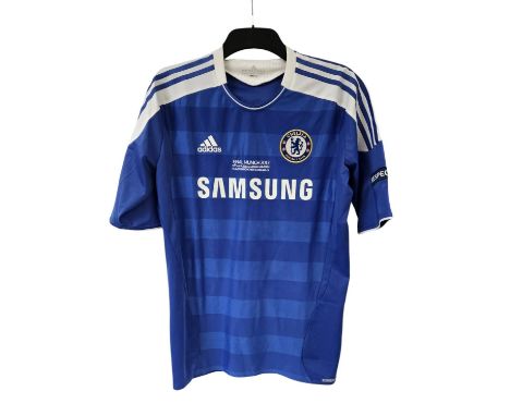 FERNANDO TORRES 2012 UEFA CHAMPIONS LEAGUE FINAL MATCH WORN #9 CHELSEA JERSEYThe 2012 UEFA Champions League final was an asso