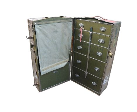 Seward Trunk &amp; Bag Company of Petersburg Virginia Royal Robe Compactum Traveling chest made for Harrods Buenos Aires Ltd.