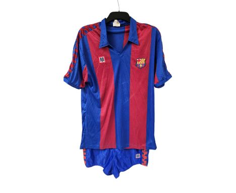 DIEGO MARADONA 1982/83 MATCH WORN BARCELONA UNIFORMThe iconic Diego Maradona joined FC Barcelona in the summer of 1982 for a 