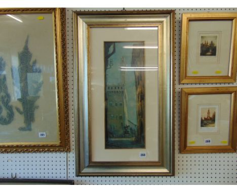 A framed print, Florence