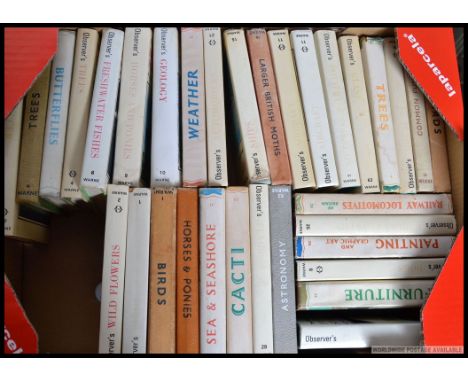 A collection of vintage Observer books to include many subjects, 38 in total. To include Trees, Furniture, Locomotives, Weath
