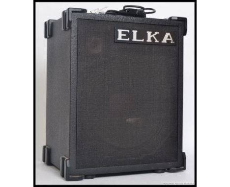 An 1980's Elka Cub 50 guitar amplifier by Elka Professional Keyboards, serial no 896 with power lead. H49cm 
