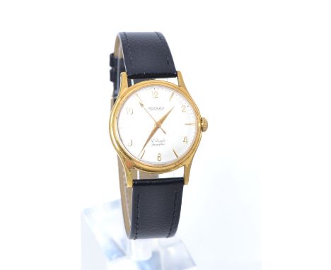 A 1950's gentlemans vintage Rotary 17 Jewels Incabloc wristwatch. Alternate hours & baton numerals having faceted hands with 