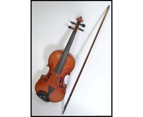 German, cased  Saxony violin, having label reading Ernst Heinrich Roth, reproduction of Antonius Stradivarius B807