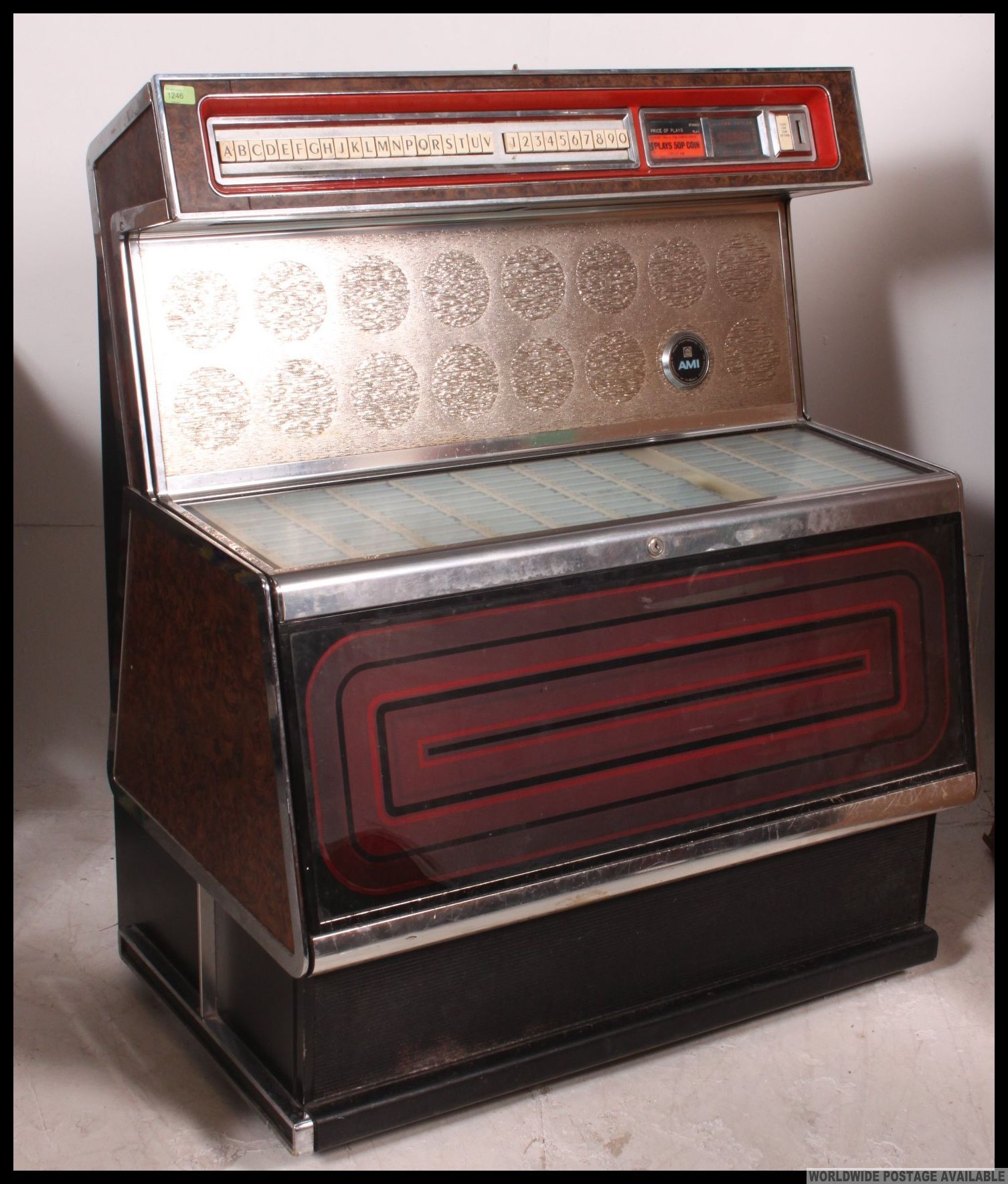 Juke box A retro 1970's Ami Row TI1 Stereo Jukebox in working order
