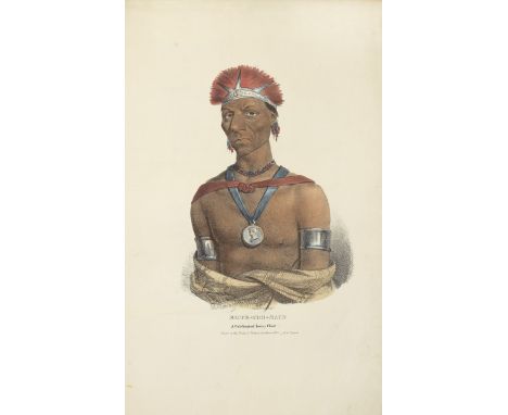 JOHN OTTO LEWIS (AMERICAN, 1799-1858)'Nabu-Naa-Kee-Schick or the One Side of the Sky. A Chippewa Chief', and 24 others from '