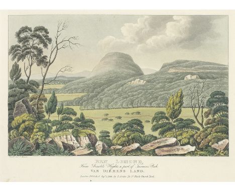 LYCETT (JOSEPH)'Ben Lomond, from Arnolds Heights, a part of Tasman's Pea, Van Diemens Land'; 'Mount Direction, near Hobart's 