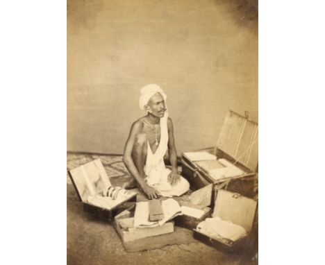 CALCUTTA, LOCAL TYPES, AND DELHI DURBARNineteenth century photograph album, compiled by a female missionary, including views 