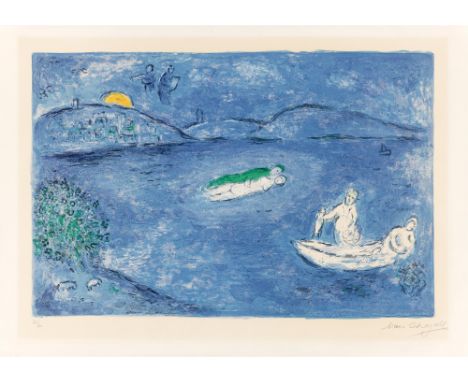 (See English version below)Marc Chagall (Witebsk 1887 – 1985 Saint-Paul-de-Vence). „L'Echo“ (aus: „Daphnis et Chloé“). 1961Fa