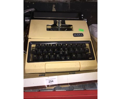 A Marx portable typewriter 