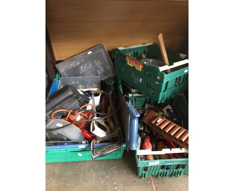 Four boxes of assorted tools 