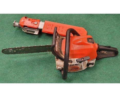 A Stihl MS 181 Chainsaw together with a Stihl Chainsaw Blade (REF 30, 33). 