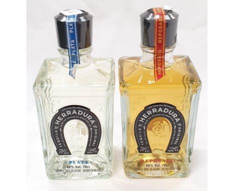 Two bottles of 70cl Herradura Tequila. 