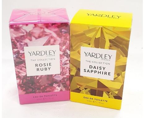 Two Yardley 50ml eau de toilette - Rosie Ruby and Daisy Sapphire (Ref 56). 