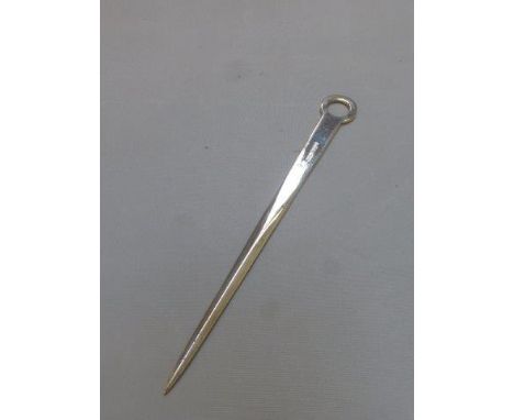 A silver meat skewer, maker James Dixon & Sons, Sheffield 1998