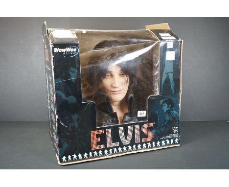 A Elvis Presley 68' Special boxed talking head / Automaton by WowWee alive. 