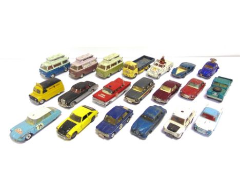 TWENTY CORGI DIECAST MODEL VEHICLES  circa 1960s-70s, variable condition, generally playworn, all unboxed.