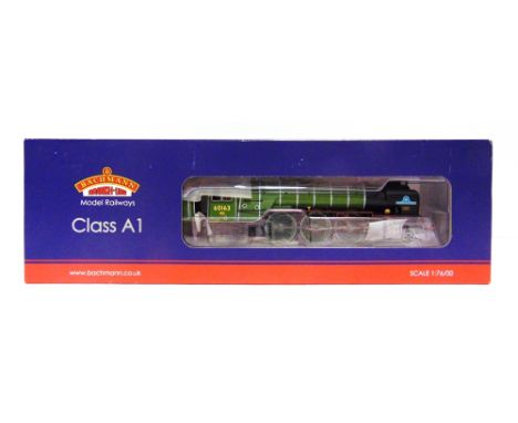 [OO GAUGE]. A BACHMANN NO.32-550A, B.R. CLASS A1 4-6-2 TENDER LOCOMOTIVE 'TORNADO', 60163  lined green livery, boxed.