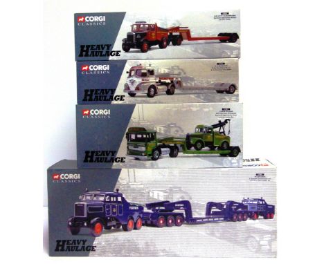 FOUR CORGI CLASSICS 'HEAVY HAULAGE' DIECAST MODEL COMMERCIAL VEHICLES  comprising a No.17701, Two Scammell Constructors and a