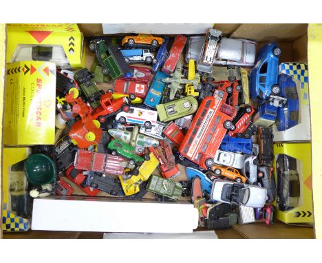 Die-cast model vehicles including Corgi 