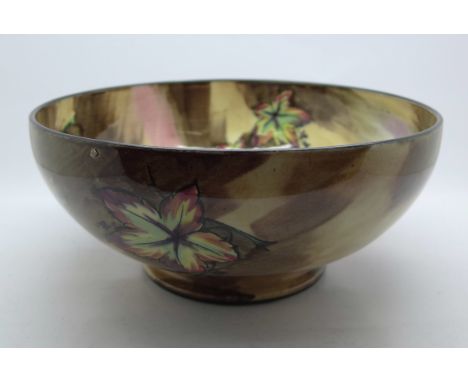 A H&amp;K Tunstall hand painted Autumn Tints bowl, R. Grocott 