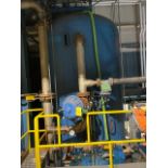 Anion Tank #1 Carbon Steel, 8' Diameter x 16', Includes Service Inlet, Backwash Inlet, Rinse Outlet,