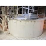 Carbon Steel 6 Degree Lime Tank, 12' Dia. X 18', Includes Mixer, Rigging & Loading Fee: $5100
