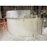 Carbon Steel 6 Degree Lime Tank, 12' Dia. X 18', Includes Mixer, Rigging & Loading Fee: $5100