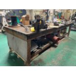Work Station w/Vise, 10' Table, Rigging & Loading Fee: $250