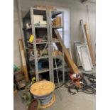Stores Area - 2-Shelf Units w/Assorted Cable, Rigging & Loading Fee: $350
