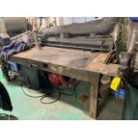 Welding Table w/Exhaust, Machine Vise, Rigging & Loading Fee: $250