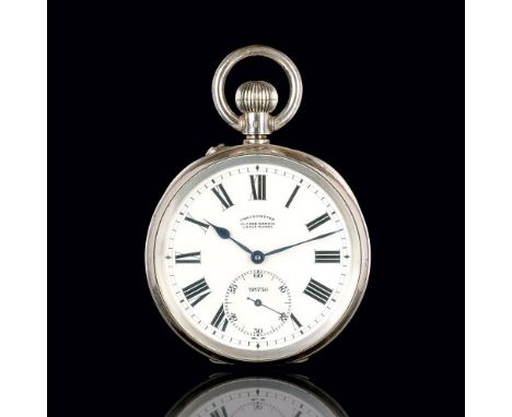 Ulysse Nardin Le Locle, gegr. 1846. Große Chronometer Taschenuhr 'Marine'. 1940er. Sterlingsilber, gest., gemarkt FFBA 46, nu