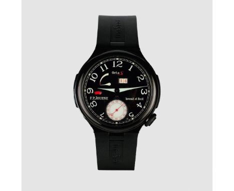F.P. Journe. Herren-Armbanduhr 'Octa Sport ARS'. Automatik. Matt-schwarzes Aluminium-Zifferblatt mit Kautschuk-Einsätzen, rad